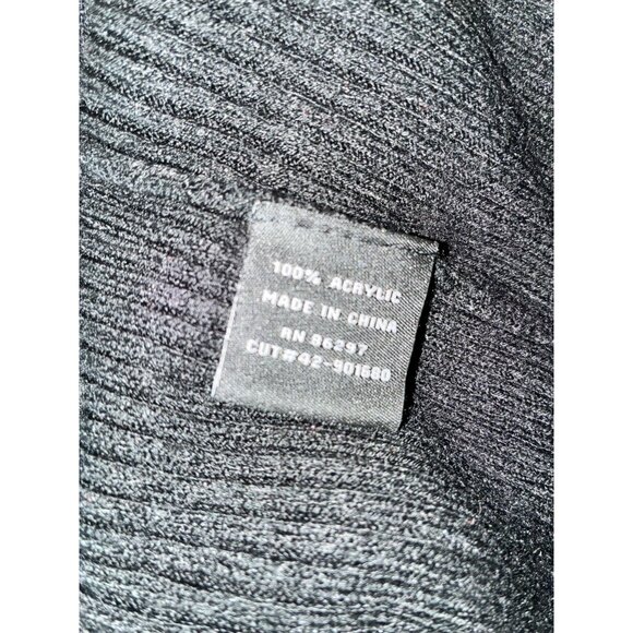 BCBGMAXAZRIA Women's Black Medium Acrylic Turtleneck Sweater - Picture 6 of 6